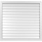 Ekena Millwork Vertical Surface Mount PVC Gable Vent: Functional, w/ 2"W x 2"P Brickmould Sill Frame, 42"W x 40"H GVPVE42X4003SF - alternate 1